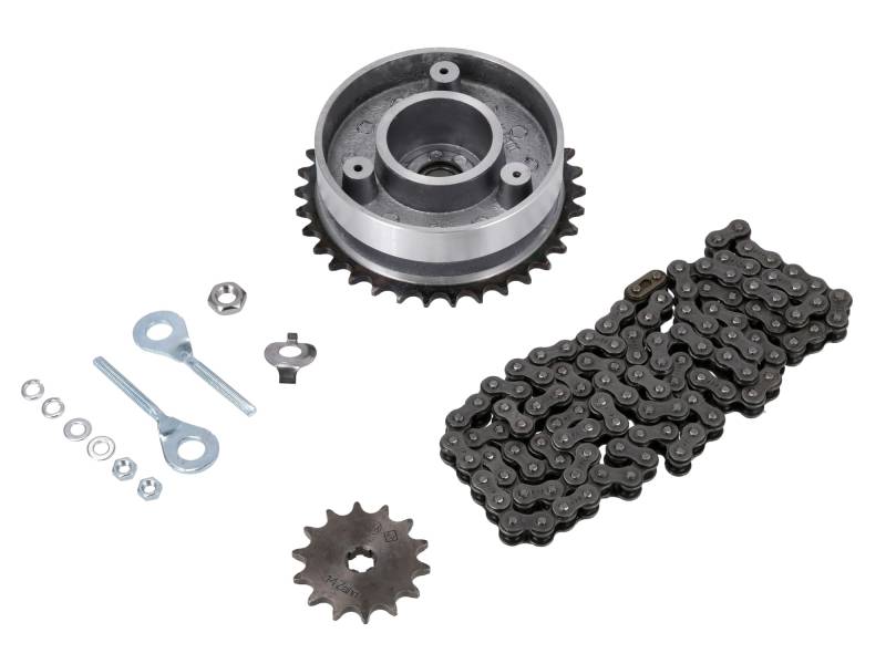 Kleines Kettenradantrieb-Set (Ketten-Set) - für Simson KR51/1 Schwalbe von AKF