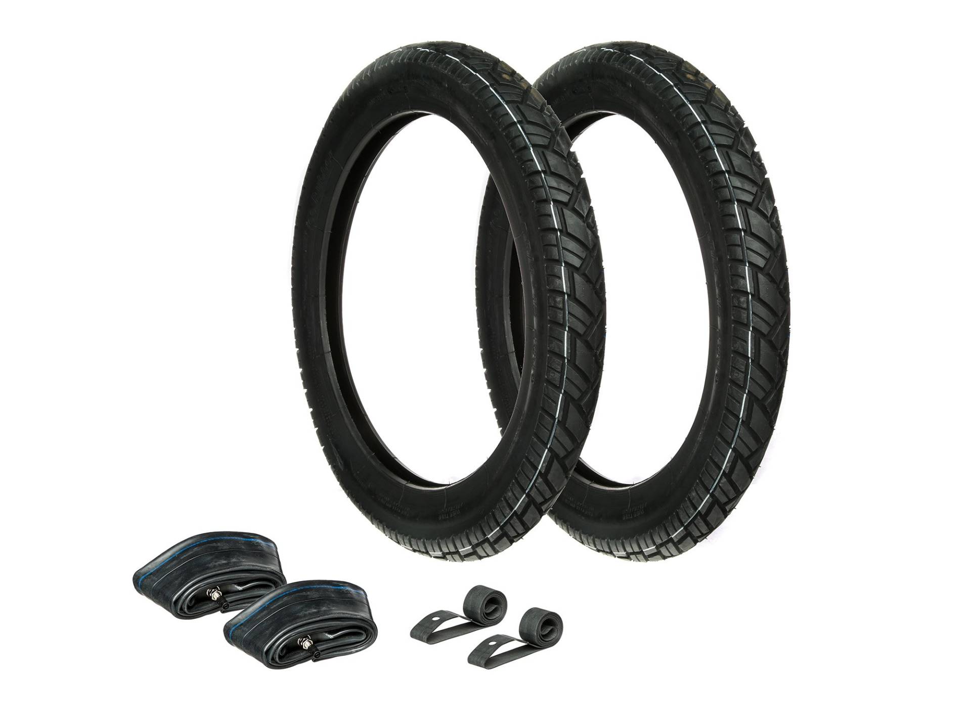AKF Set: 2x Reifen 2.75 x 16 Vee Rubber 094 + 2x Schläuche + 2x Felgenband AKF Set: 2x Reifen 2.75 x 16 Vee Rubber 094 + 2x Schläuche + 2x Felgenband von AKF
