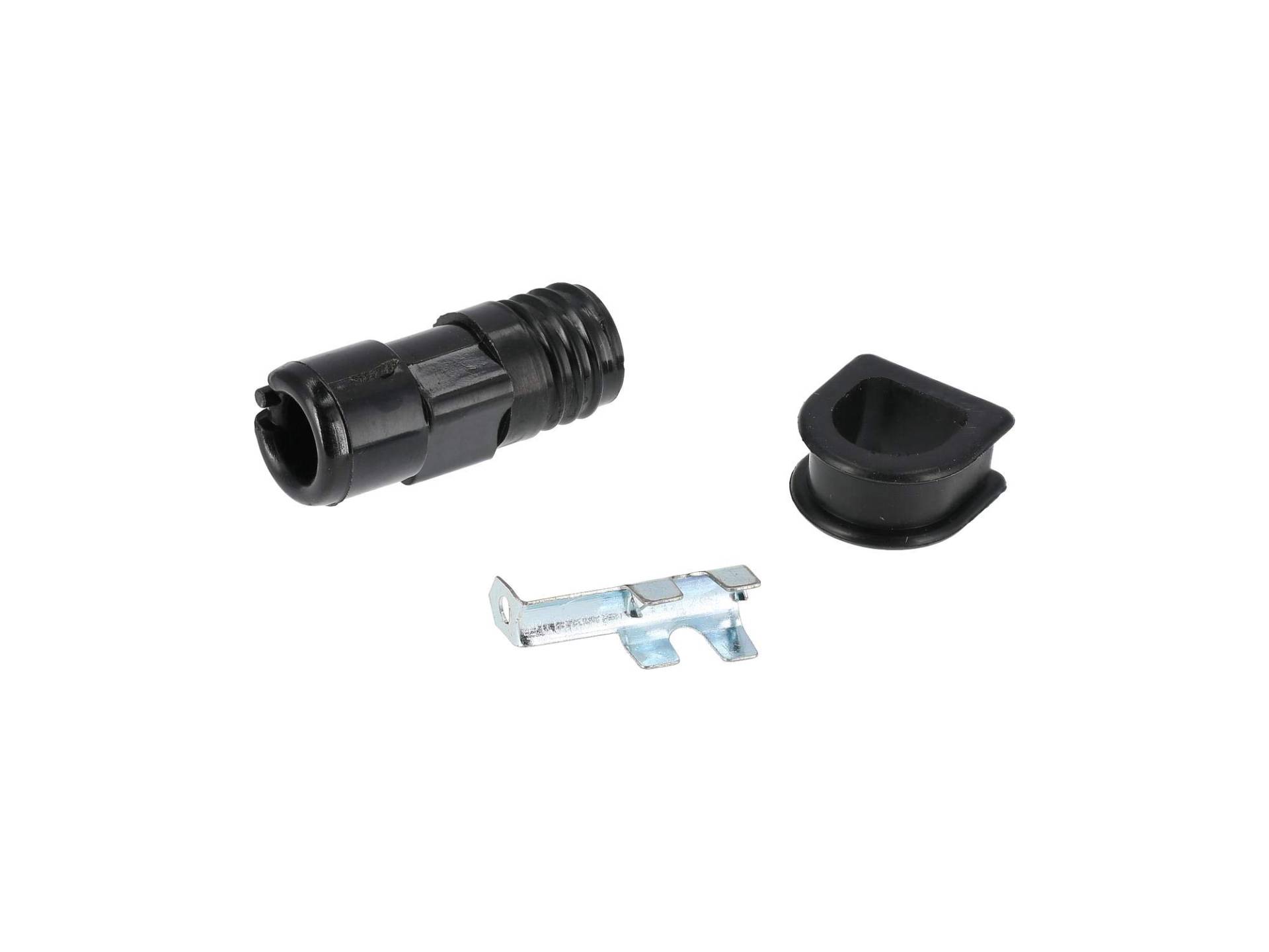 Set: Hochspannungsdurchführung, mit Gummi und Verbindungsblech - Simson S50, KR51/1 Schwalbe, SR4-1 Spatz, SR4-2 Star, SR1, SR2, KR50 Set: Hochspannungsdurchführung, mit Gummi und Verbindungsblech - Simson S50, KR51/1 Schwalbe, SR4-1 Spatz, SR4-2 Star, SR1, SR2, KR50 von AKF