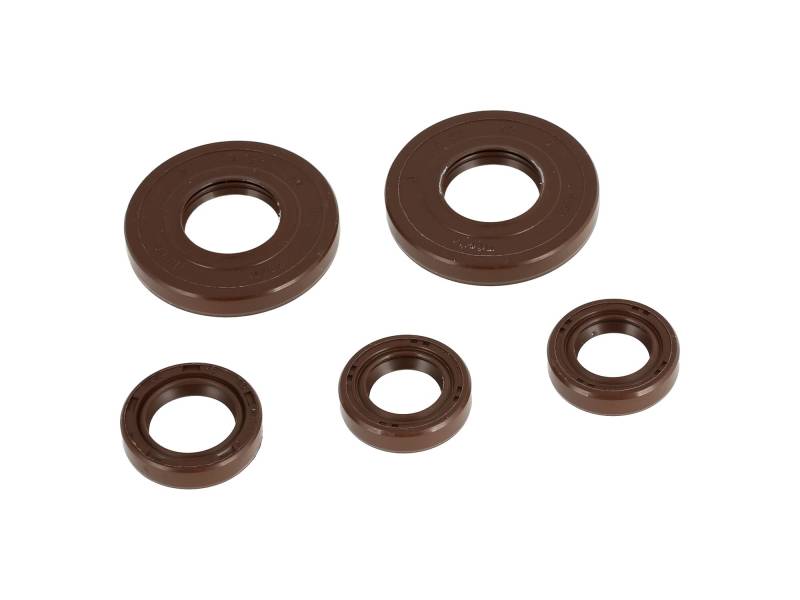AKF Set: Wellendichtringe Motor kpl. braun, Staublippe - Simson S50, KR51/1 Schwalbe, SR4-2 Star, SR4-3 Sperber, SR4-4 Habicht von AKF