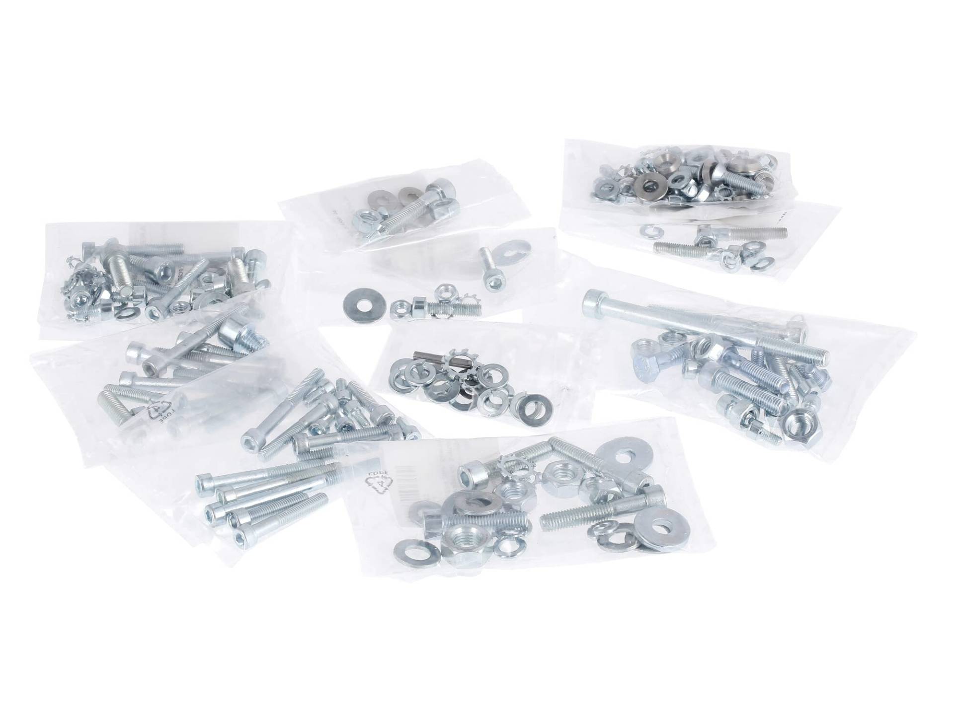 Set: Zylinderschrauben, Innensechskant verzinkt, für komplettes Fahrzeug - für Simson Schwalbe KR51 Set: Zylinderschrauben, Innensechskant verzinkt, für komplettes Fahrzeug - für Simson Schwalbe KR51 von AKF