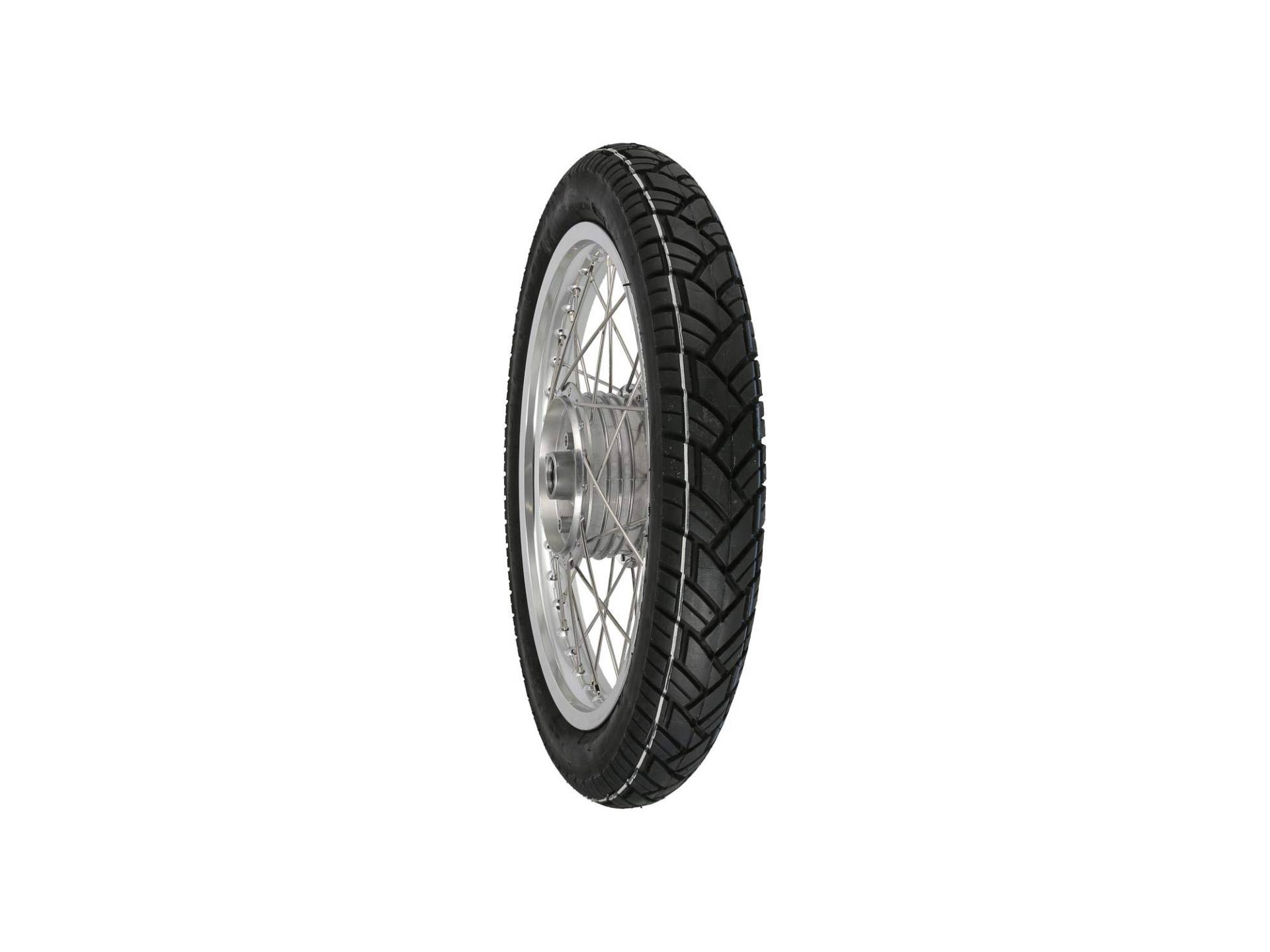 Komplettrad hinten 1,6x16" Alufelge + Edelstahlspeichen + Reifen Vee Rubber 094 Komplettrad hinten 1,6x16" Alufelge + Edelstahlspeichen + Reifen Vee Rubber 094 von AKF