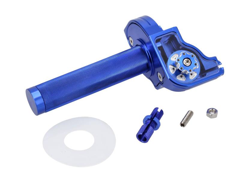 Schnellgasdrehgriff CNC, Blau von AKF