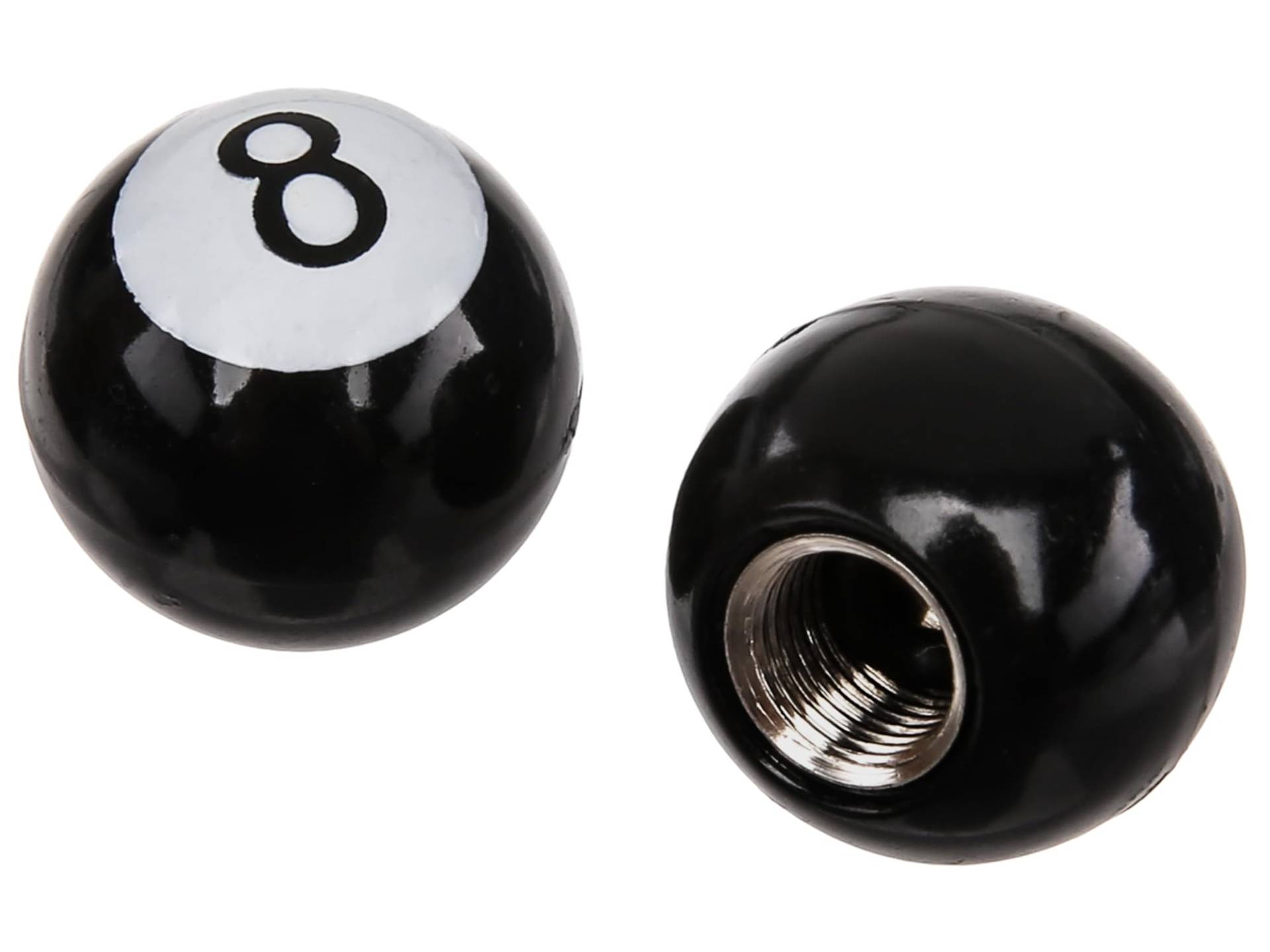 Set: 2X Ventilkappe Eightball, Schwarz Set: 2X Ventilkappe Eightball, Schwarz von AKF