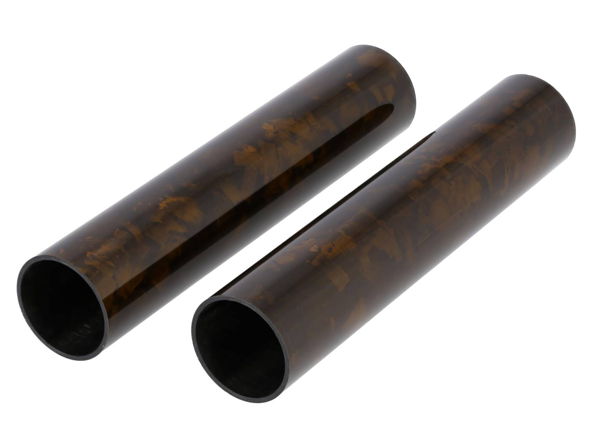 Set: 2x Cover für Telegabelholme, 165mm, Forged-Carbon - Gold Set: 2x Cover für Telegabelholme, 165mm, Forged-Carbon - Gold von AKF
