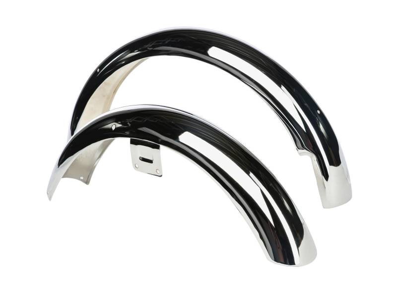 AKF Kotflügel S51 vorn/hinten CHROM, Metall, Chrom, für Motorrad, front, rear von AKF