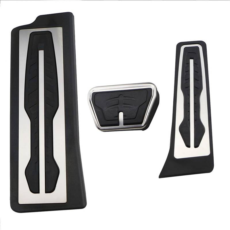 Auto Pedalauflagen Für 3 Serie G20 G21 2020 2021 Auto Accelerator Kraftstoff Bremspedal Fußstütze Pedale Abdeckung Pads Bremse Pedalkappen(at with Rest) von AKFMKSN
