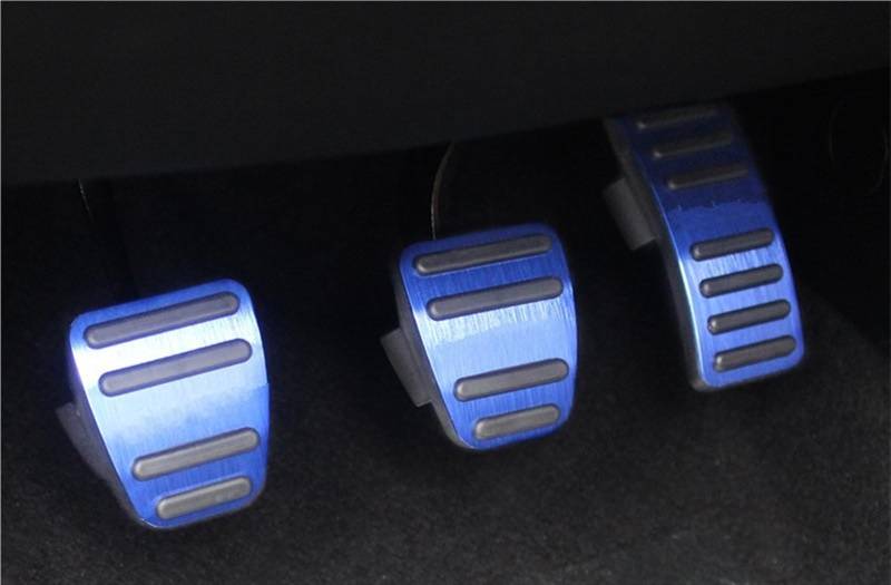 Auto Pedalauflagen Für Chery Für Jetour Für Schneidigen 2022 2023 Auto Accelerator Kraftstoff Gas Brems Clucth Pedale Abdeckung Auto Pedal Pad Abdeckung Bremse Pedalkappen(MT Blue) von AKFMKSN