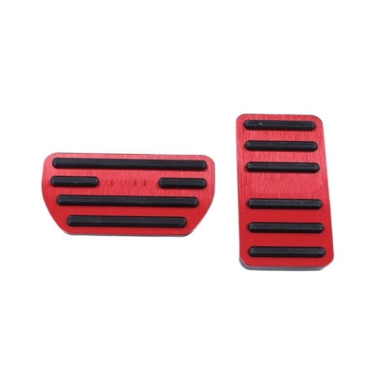 Auto Pedalauflagen Für Haval Für H6 F7 F7X H6 Coupe M6 H2 H4 F5 Auto Fuß Accelerator Kraftstoff Bremse Kupplung Pedal Abdeckung Bremse Pedalkappen(at 2PCS Red) von AKFMKSN