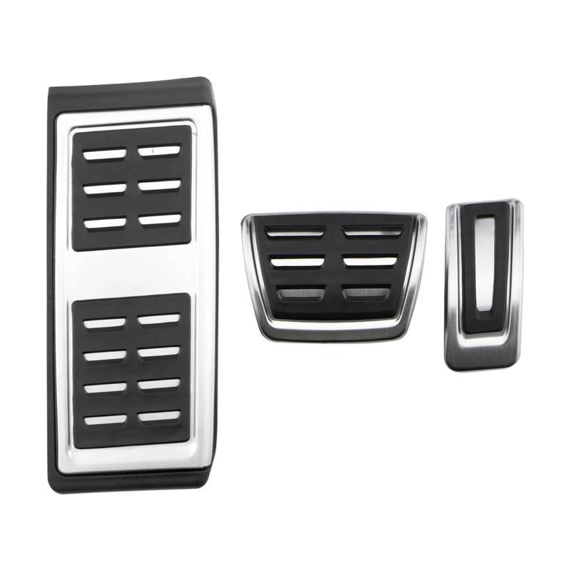 Auto Pedalauflagen Für VW Für Polo 2017 2018 2019 2020 2021 2022 LHD Auto Gas Bremspedal Schutz Pads Abdeckung Auto Pedal Pads Bremse Pedalkappen(at with Rest) von AKFMKSN