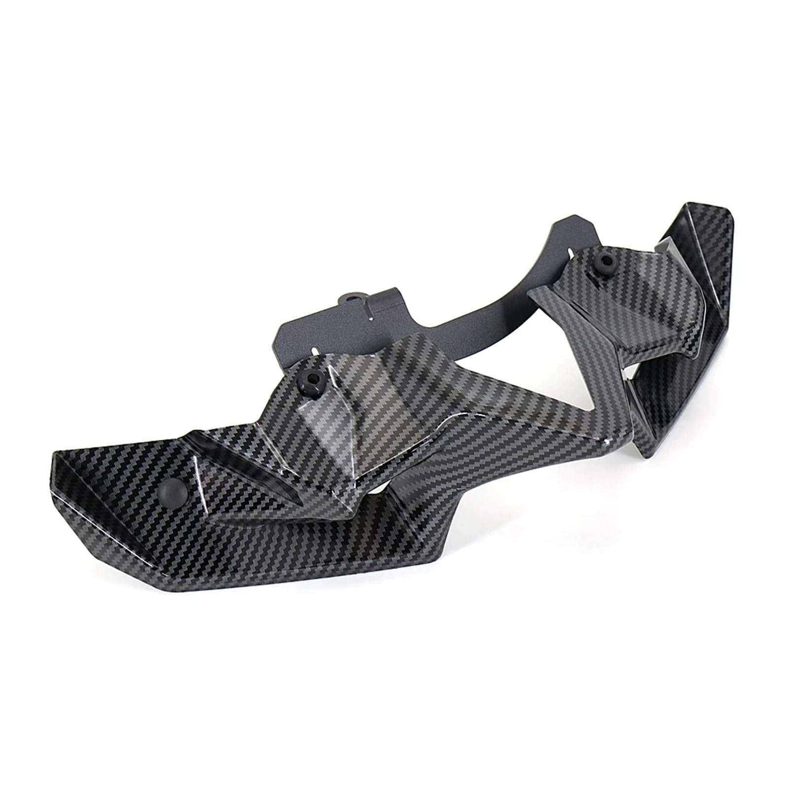 Motorrad Windschutzscheibe Für Kawasaki Für Z900 2021 2022 2023 2024/Motorrad Nackt Vorne Abtrieb Spoiler Winglet Aerodynamische Flügel Kit Spoiler Motorrad Spoilerscheibe(Carbon Fibre) von AKFMKSN