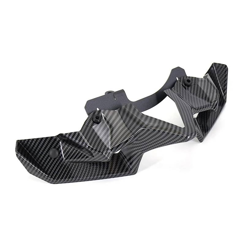 Motorrad Windschutzscheibe Für Kawasaki Für Z900 2021 2022 2023 2024/Motorrad Nackt Vorne Abtrieb Spoiler Winglet Aerodynamische Flügel Kit Spoiler Motorrad Spoilerscheibe(Carbon Fibre) von AKFMKSN