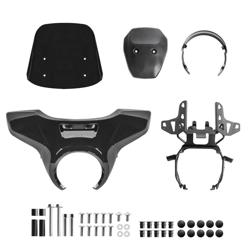Motorrad Windschutzscheibe Für Rebel Für CMX cm 1100 CMX1100 2021 2022 2023 2024/Windschutzscheibe Windschutz Motorrad Scheinwerfer Abdeckung Verkleidung Bildschirm Motorrad Spoilerscheibe(Black-A) von AKFMKSN