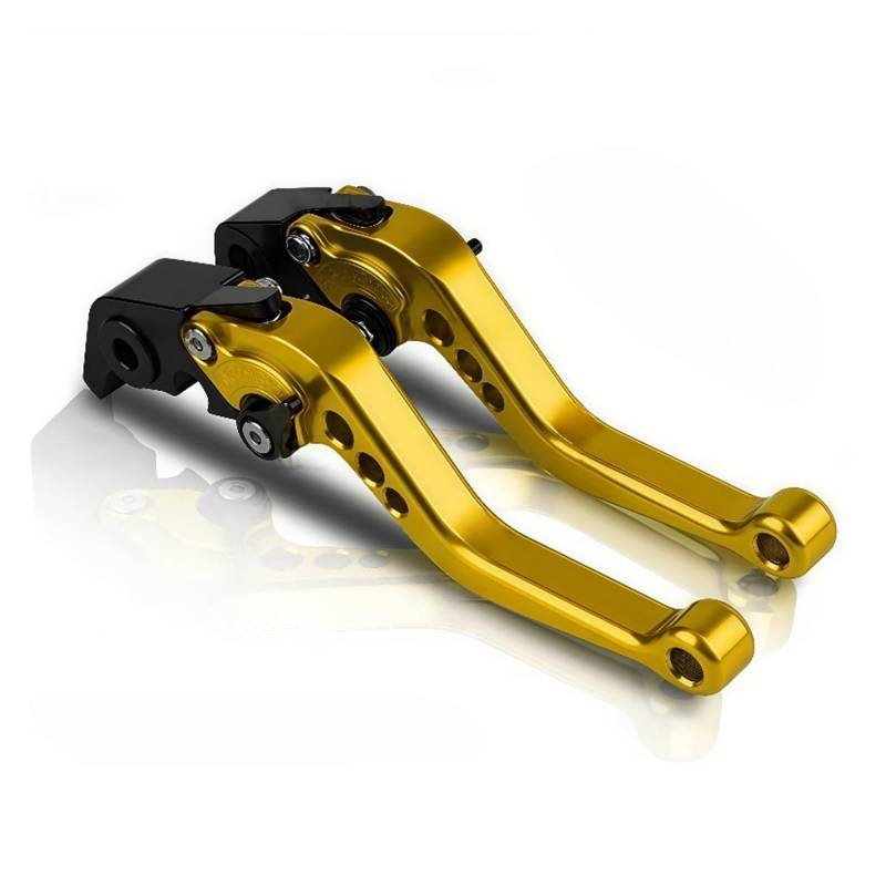 kupplungshebel Für YZF DT 50 (3MN) 1989-1997 Für XTZ 750 Für Super Für Tenere Motorrad Einstellbare Bremse Kupplung Hebel Brems Griff Bremshebel(Golden) von AKFMKSN