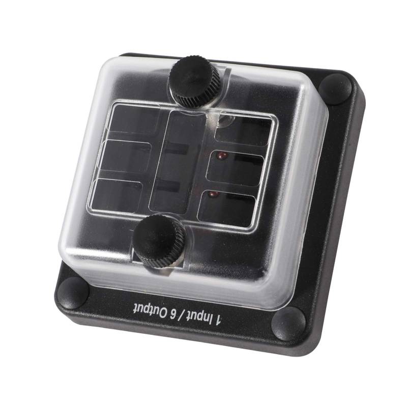 6 -Wege -Blockbox mit Negativem Bus 32 V DC 20a Pro Streck von AKLOSIPY