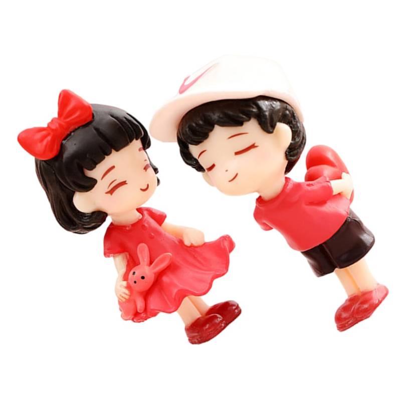 AKOOSY 1Satz Paarfigur Auto Deko Romantische Statue für Armaturenbrett Perfektes Zubehör für Auto Gemütliche für Roadtrips und Date Nights Auto von AKOOSY