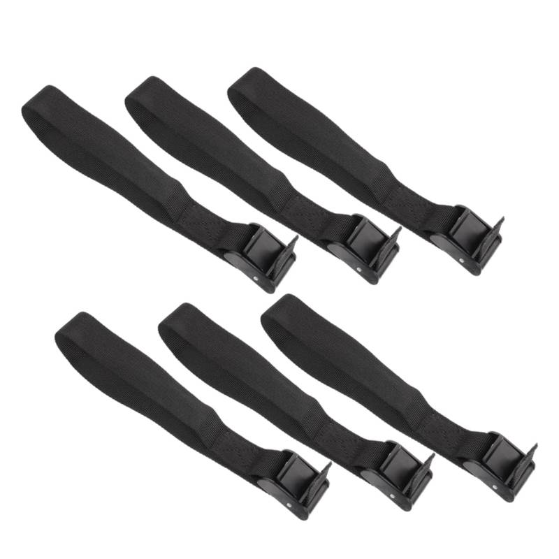 AKOOSY 6 Stück Gepäckband Flaggenmast gepäckgurt hochzeitsschirm Regenschirm Schirmständer verstellbare Schirmgurte Riemen für Terrassenschirme Riemen für Strandschirme pp Black von AKOOSY