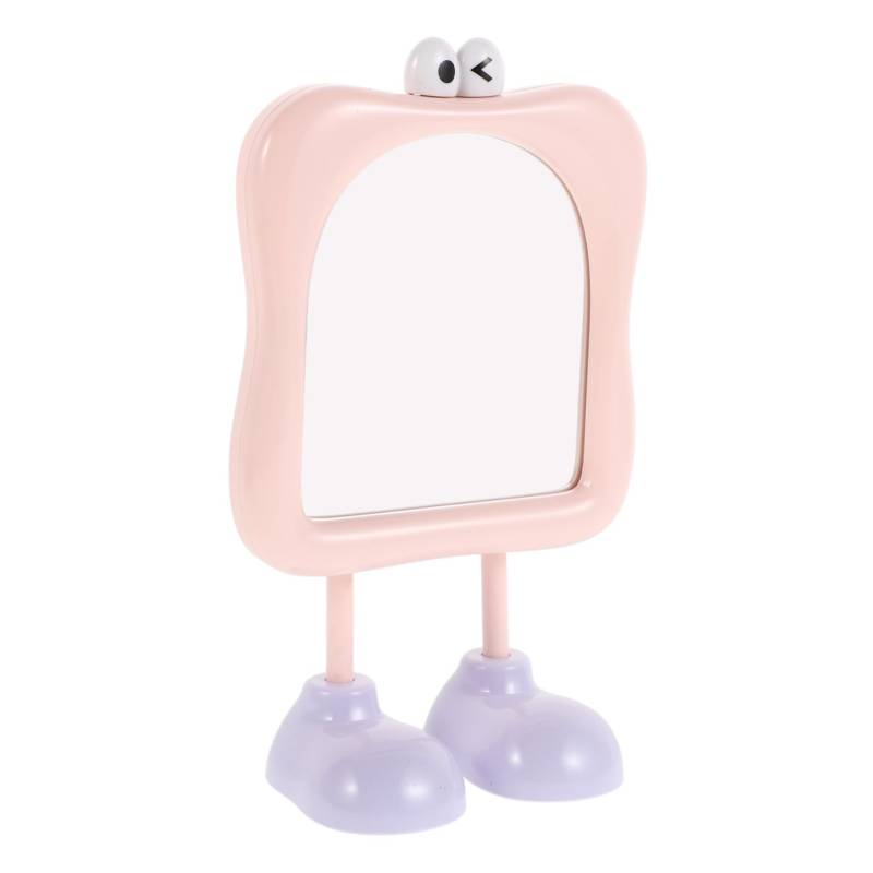 AKOOSY Desktop-kosmetikspiegel Mädchen Spiegeln Süßer Spiegel Schreibtischspiegel Spiegel Für Schreibtisch Kleiner Spiegel Für Den Schreibtisch Ästhetischer Spiegel Coole Spiegel Abs Rosa von AKOOSY