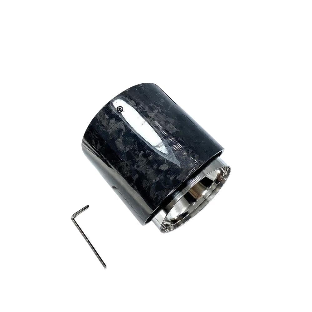 1 Stück Carbon-Schalldämpferrohre Für S R55 R56 R57 R58 R59 R60 R61 F54 F56 F57 F60 JCW Auspuffspitzen Endrohr Schalldämpfer(72MM-95MM Forgard) von AKOUFALL