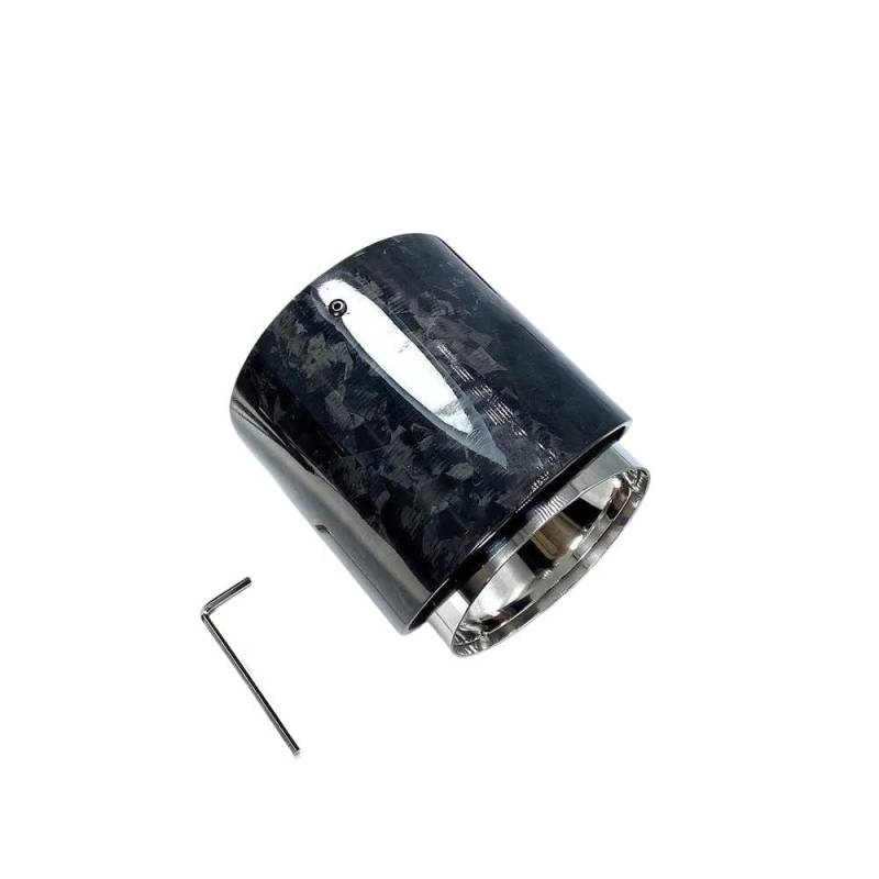 1 Stück Carbon-Schalldämpferrohre Für S R55 R56 R57 R58 R59 R60 R61 F54 F56 F57 F60 JCW Auspuffspitzen Endrohr Schalldämpfer(72MM-95MM Forgard) von AKOUFALL
