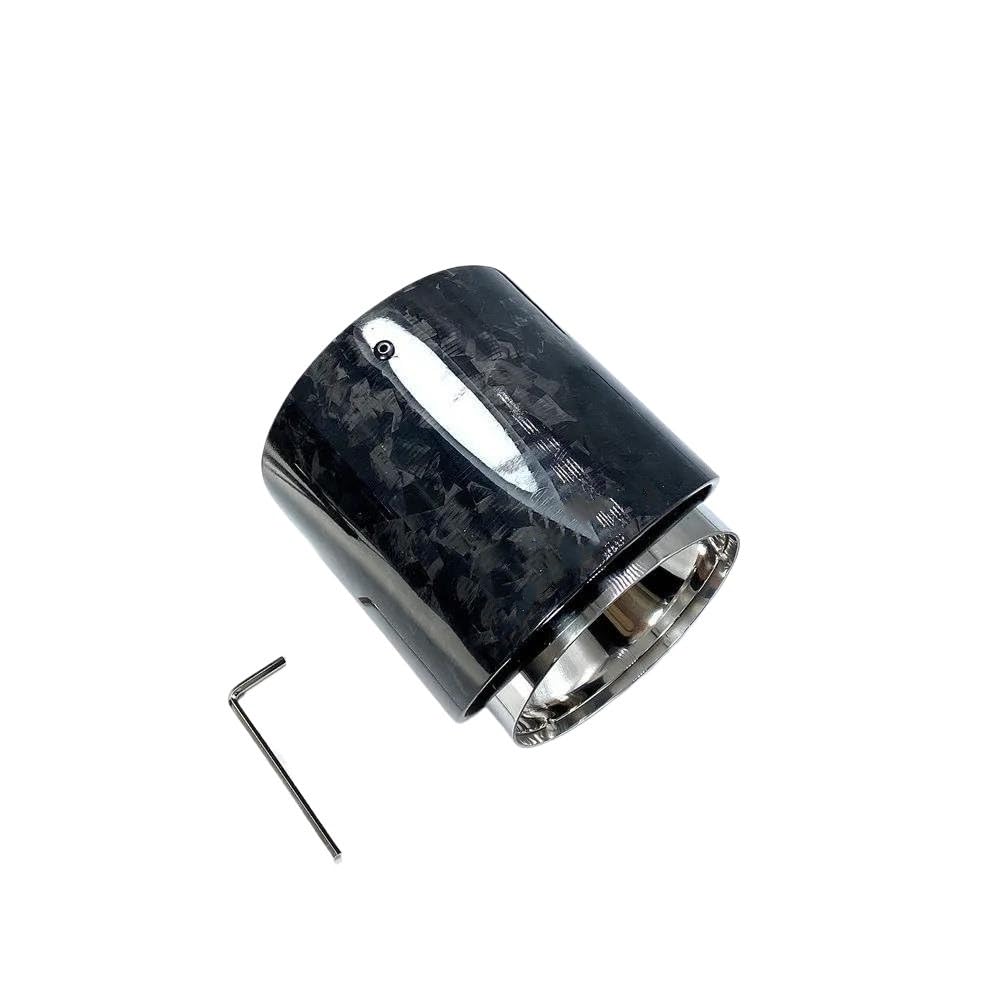 1 Stück Carbon-Schalldämpferrohre Für S R55 R56 R57 R58 R59 R60 R61 F54 F56 F57 F60 JCW Auspuffspitzen Endrohr Schalldämpfer(85MM-105MM Forgard) von AKOUFALL