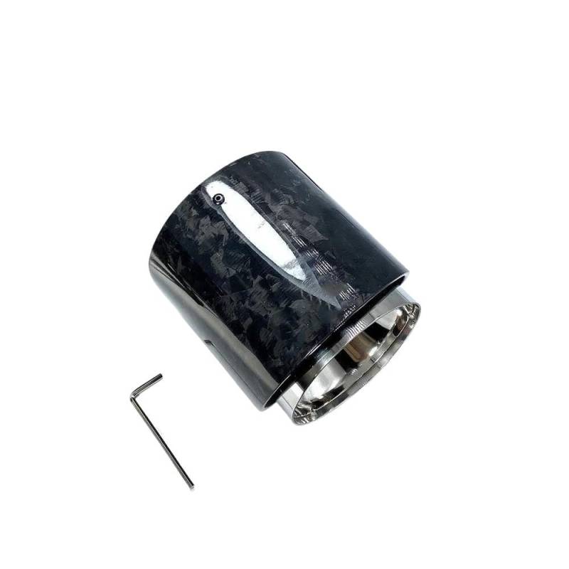 1 Stück Carbon-Schalldämpferrohre Für S R55 R56 R57 R58 R59 R60 R61 F54 F56 F57 F60 JCW Auspuffspitzen Endrohr Schalldämpfer(85MM-105MM Forgard) von AKOUFALL