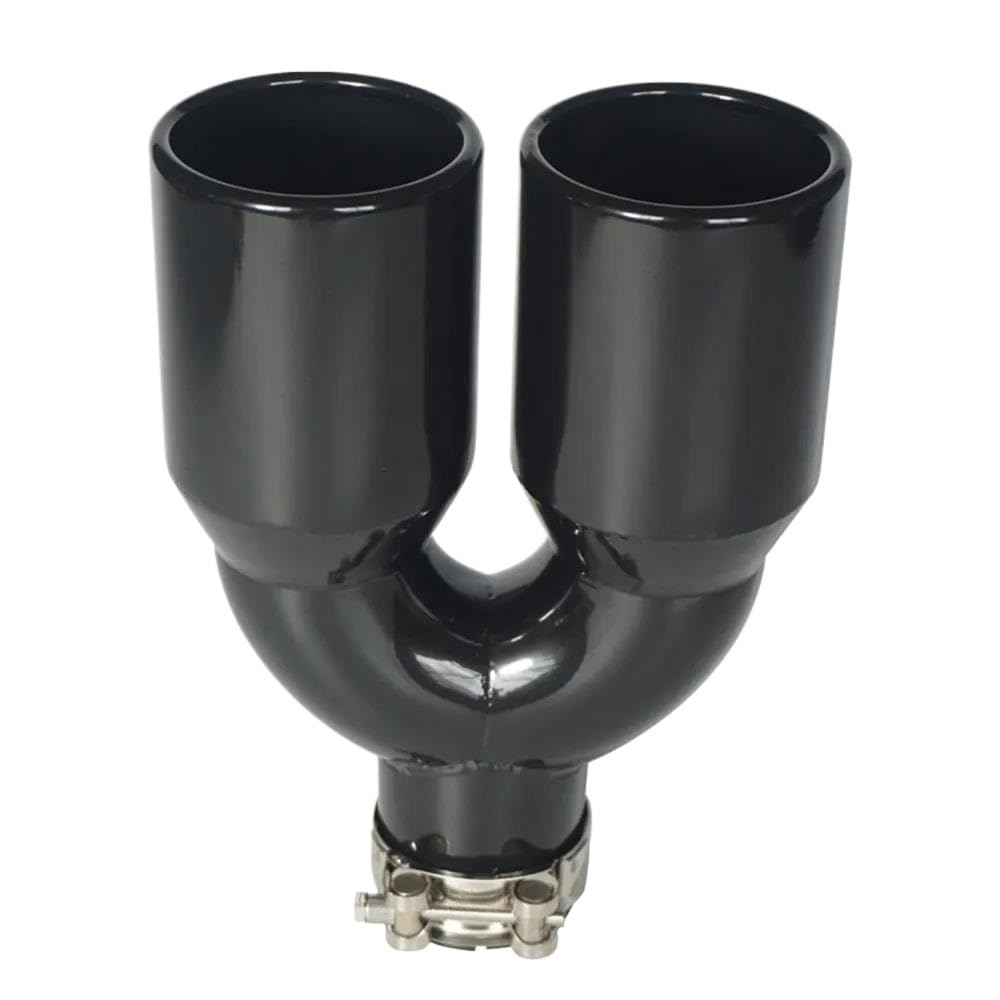 2 Stück Doppel Universal Auto Modifikation Automobil Auspuffrohr Schalldämpfer Edelstahl Glänzend Schwarz Zubehör Endrohr Schalldämpfer 2 Stück Doppel Universal Auto Modifikation Automobil Auspuffrohr Schalldämpfer Edelstahl Glänzend Schwarz Zubehör Endrohr Schalldämpfer von AKOUFALL
