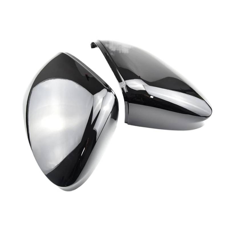 Auto Rückspiegel Kappe Helles Schwarzes Rückspiegelgehäuse Für Golf 8 MK8 VIII 2020 2021 Spiegelabdeckkappe Mit Spurhalteassistent-Autoaußengehäuse(No Side Assist-2) von AKOUFALL