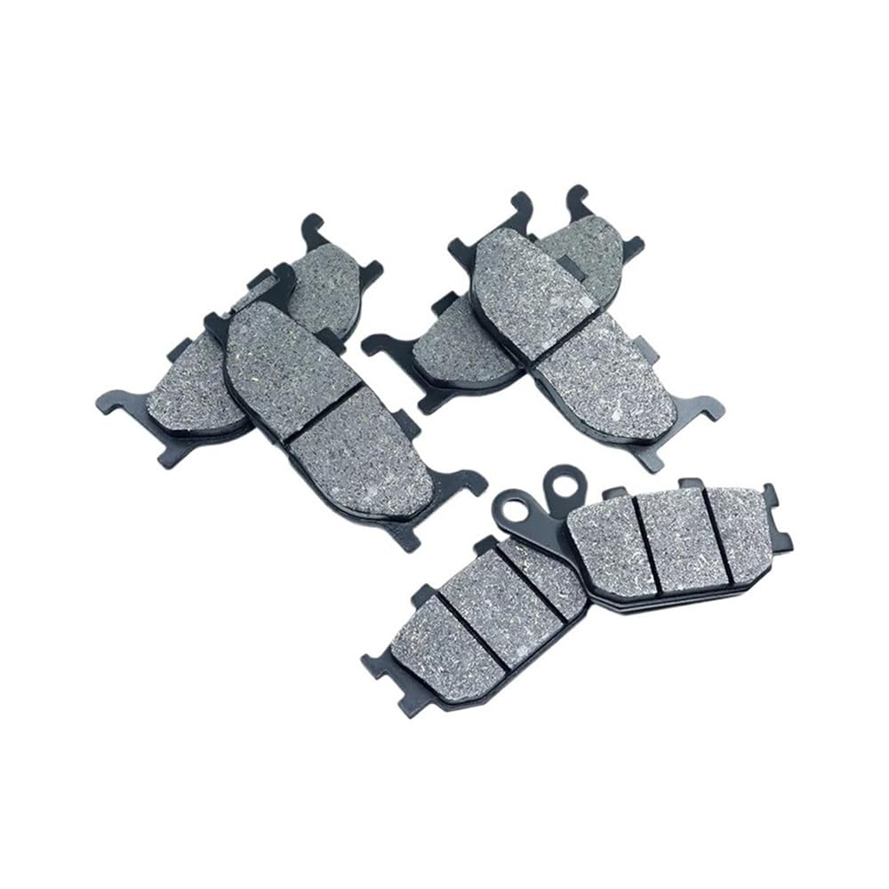 Motorrad-Bremsbeläge Für FZ6 Für Fazer 2004-2017 FZ6S 2005-2006 XJ6S 2013-2015 FZ6N 2006 Bremsbeläge Vorne Bremsbacken Hinten Bremsklotz(Front Rear Brake Pad) von AKOUFALL
