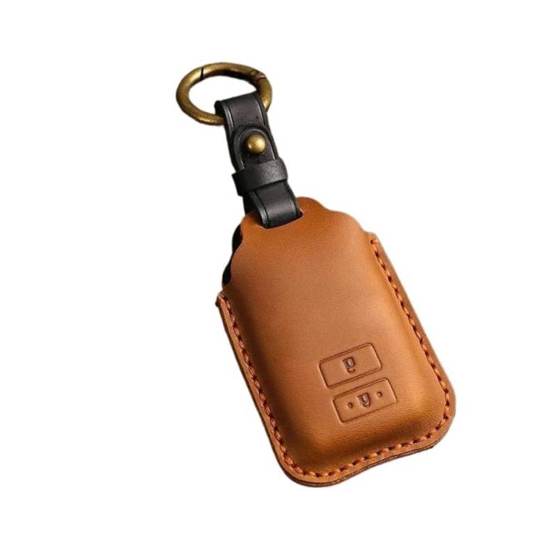 SchlüSselgehäuse Schutz Shell Keyless Auto Zubehör 2 3 Tasten Auto Schlüssel Fall Abdeckung Leder Für Prado Für Yaris Für Vios Für Previa AutoschlüSsel Hülle(5) von AKOUFALL