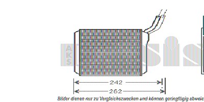 Aks Dasis Heizungskühler Wärmetauscher 160x160x38 [Hersteller-Nr. 159210N] für Opel von AKS DASIS
