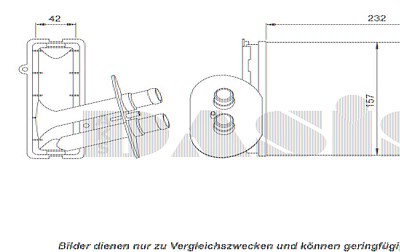 Aks Dasis Heizungskühler Wärmetauscher [Hersteller-Nr. 049011N] für VW von AKS DASIS