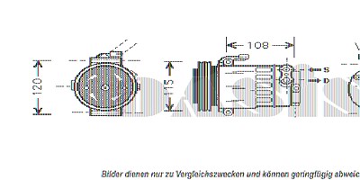 Aks Dasis Klimakompressor [Hersteller-Nr. 853720N] für Opel von AKS DASIS