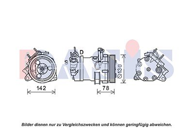 Aks Dasis Kompressor, Klimaanlage [Hersteller-Nr. 851534N] für Jeep von AKS DASIS