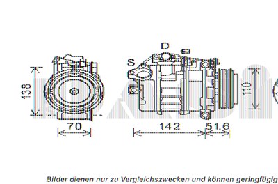 Aks Dasis Kompressor, Klimaanlage [Hersteller-Nr. 852549N] für BMW von AKS DASIS