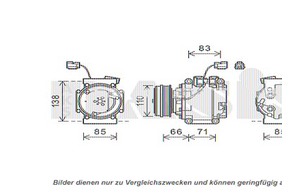 Aks Dasis Kompressor, Klimaanlage [Hersteller-Nr. 852664N] für Honda von AKS DASIS