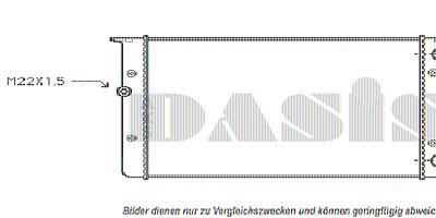 Aks Dasis Kühler, 630 x 377 mm [Hersteller-Nr. 041230N] für VW von AKS DASIS