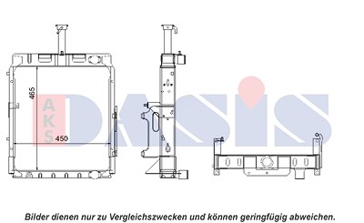 Aks Dasis Kühler, Motorkühlung [Hersteller-Nr. 440023N] von AKS DASIS