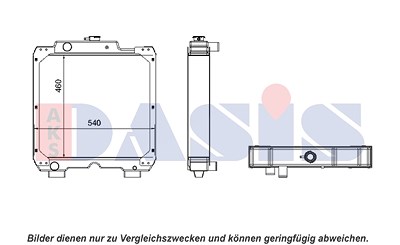 Aks Dasis Kühler, Motorkühlung [Hersteller-Nr. 440302N] von AKS DASIS