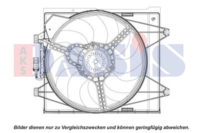 Aks Dasis Lüfter, Motorkühlung [Hersteller-Nr. 088410N] für Fiat, Ford von AKS DASIS