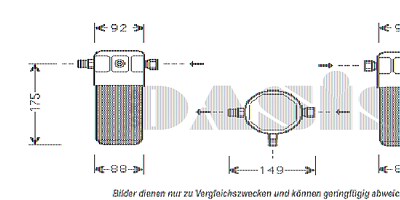 Aks Dasis Trockner bis Bj. 09/92 [Hersteller-Nr. 802140N] für Audi von AKS DASIS