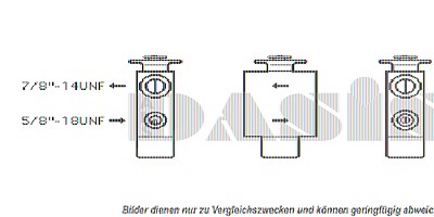 Aks Dasis Expansionsventil, Klimaanlage [Hersteller-Nr. 840290N] für BMW von AKS DASIS