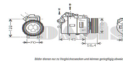 Aks Dasis Kompressor, Klimaanlage [Hersteller-Nr. 851806N] für BMW von AKS DASIS