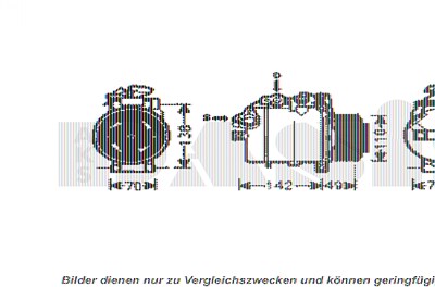 Aks Dasis Kompressor, Klimaanlage [Hersteller-Nr. 851908N] für BMW von AKS DASIS