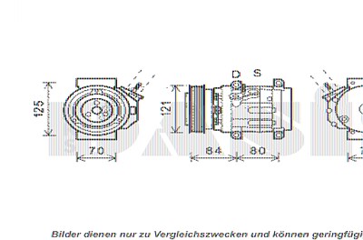 Aks Dasis Kompressor, Klimaanlage [Hersteller-Nr. 851919N] für Chevrolet, Opel von AKS DASIS