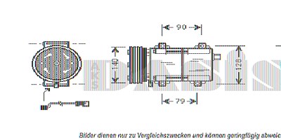 Aks Dasis Kompressor, Klimaanlage [Hersteller-Nr. 850793N] für Ford, Mazda von AKS DASIS