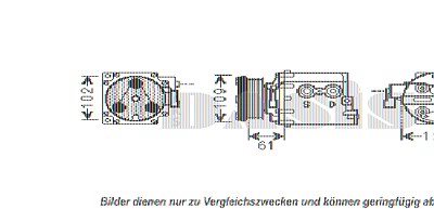 Aks Dasis Kompressor, Klimaanlage [Hersteller-Nr. 851831N] für Ford von AKS DASIS