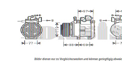 Aks Dasis Kompressor, Klimaanlage [Hersteller-Nr. 851843N] für Kia von AKS DASIS