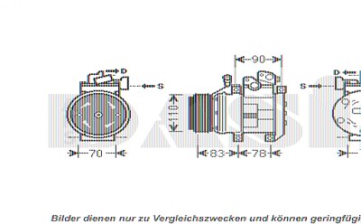 Aks Dasis Kompressor, Klimaanlage [Hersteller-Nr. 851960N] für Kia von AKS DASIS