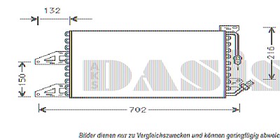 Aks Dasis Kondensator, Klimaanlage [Hersteller-Nr. 302180N] für Lancia von AKS DASIS